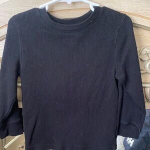 Black Kids Long Sleeve Shirt